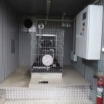 Interior shelter cu grup electrogen